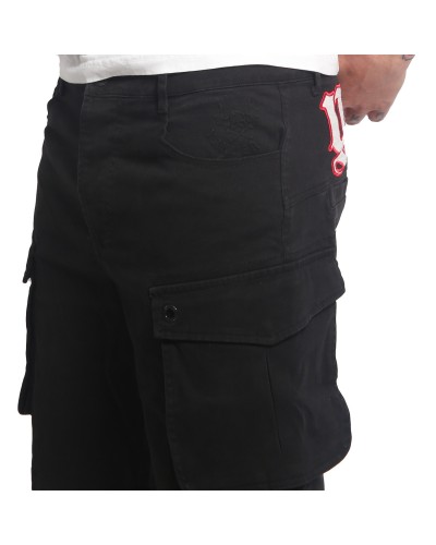 Black Tar Cargo Shorts