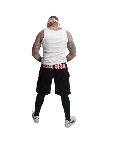 Black Tar Cargo Shorts