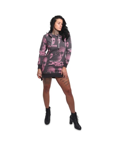 Faded Long Tail Lite Hoodie Kleid