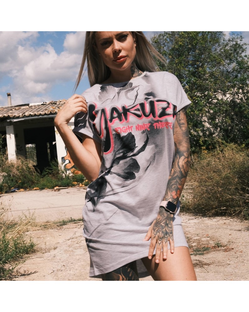 Night Flower Urban T-Shirt Dress