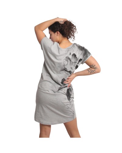 Night Flower Urban T-Shirt Dress